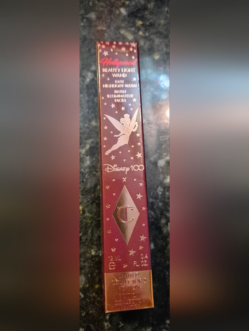 CHARLOTTE TILBURY 👸 DISNEY 100 🌟 HOLLOYWOOD BEAUTY LIGHT WAND ILLUMINATOR $42